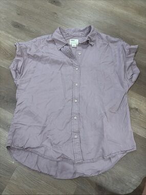 Tilley Lavender Short-Sleeve Button Down Shirt